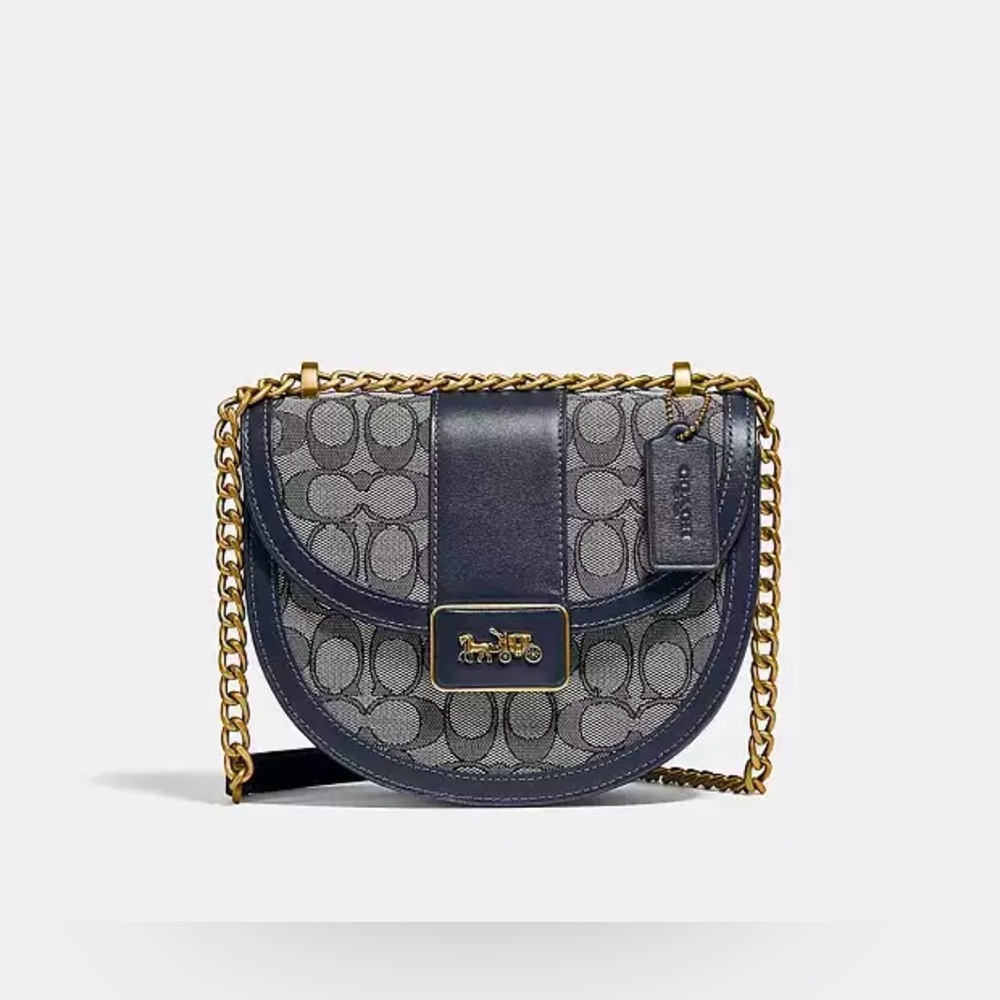 Alie Saddle Bag In Signature Jacquard